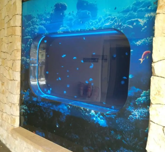 Acquario per meduse ovale personalizzabile